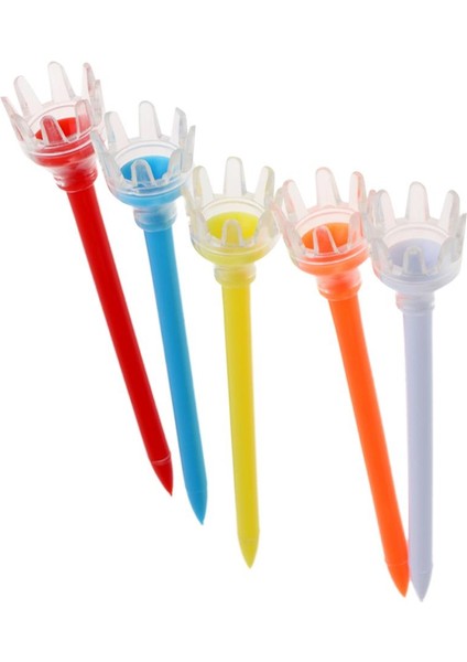 Güzel 5pcs Taç Golf Tees Golfçü Eğitim Aracı Rastgele Renk (Yurt Dışından) indirimleri