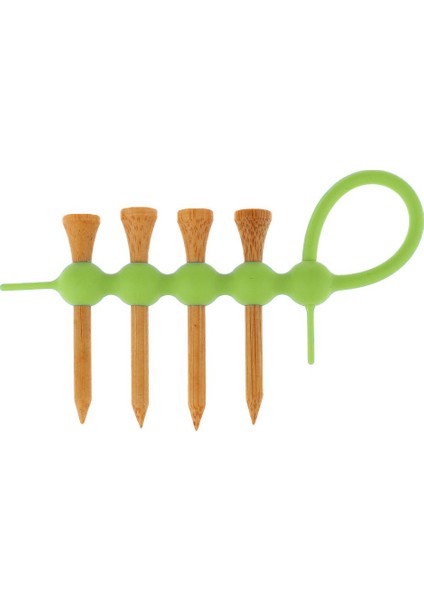Mini Golf Tee Tutucu Klip + 4 Adet Ahşap Golf Tees (Yurt Dışından)