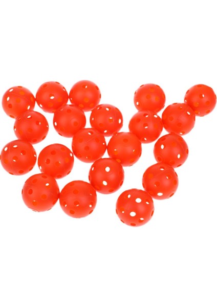 20 Adet Plastik Içi Boş Golf Topları Delikli Uygulama Eğitim Topu Turuncu (Yurt Dışından) fiyatları