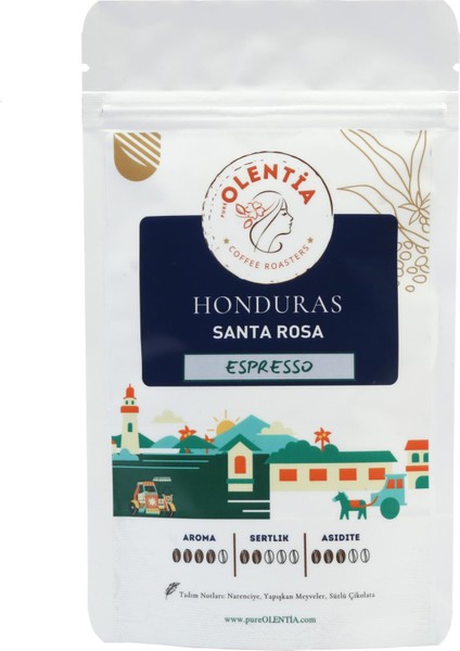 Pure Olentia Honduras Santa Rosa Expresso Kahve 250 gr (Çekirdek)