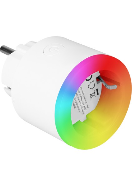 Sl-03 16A Akım Korumalı Akıllı Priz Rgb Işıklı 2.4 G Wıfı&bt Tuya Destekli