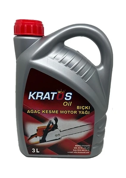 Oil Bıçkı Ağaç Kesme Motor Yağı 3 Litre