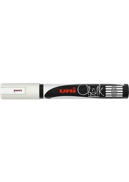 Chalk Marker Pwe-5m Beyaz (1.8-2.5 Mm) Yuvarlak Uç Su Bazlı Sıvı Tebeşir Kalemi