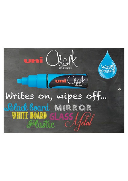 Chalk Marker Pwe-5m Beyaz (1.8-2.5 Mm) Yuvarlak Uç Su Bazlı Sıvı Tebeşir Kalemi