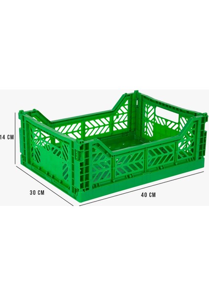 Aykasa 403014 Midibox Green Katlanabilir Kasa
