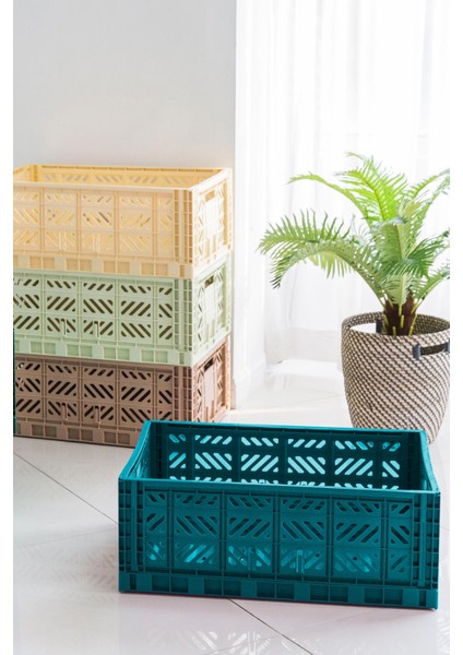 Aykasa 604022 Maxibox Peacock Green Katlanabilir Kasa indirimleri