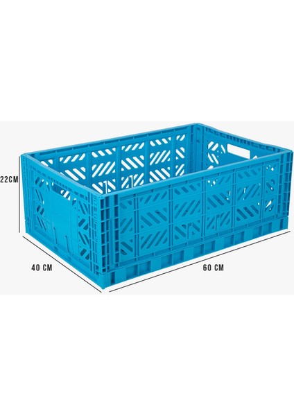 Aykasa 604022 Maxibox Turquoise Katlanabilir Kasa