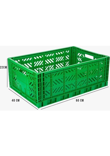 Aykasa 604022 Maxibox Green Katlanabilir Kasa