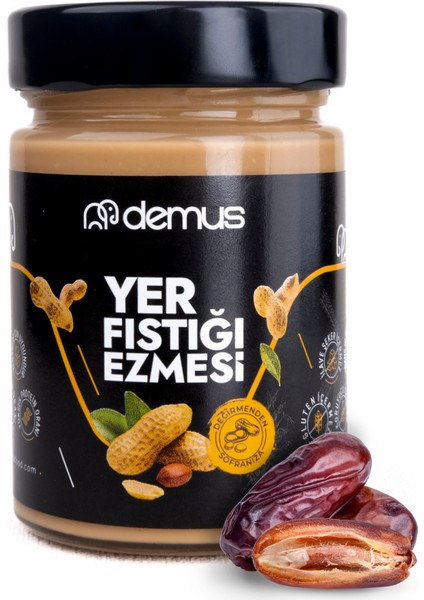 Tatlandırılmış (Hurma Özü ile %15) Fıstık Ezmesi 330GR