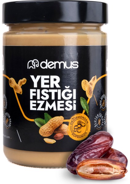 Tatlandırılmış (Hurma Özü ile %15) Fıstık Ezmesi 660GR