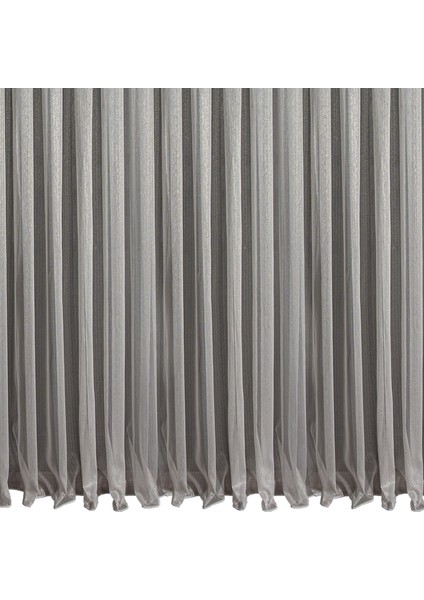 Düz Ince Çizgili (Armür) Tül Perde Sık Pile (1'e 3 Pile) Dikim Gold fırsatları