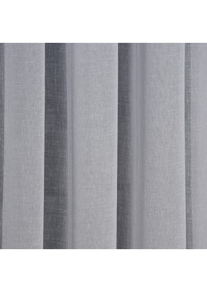 Düz Yüksek Kalite Keten Tül Perde Normal Pile (1'e 2,5 Pile) Dikim Beyaz modelleri