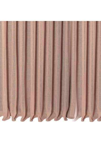 Düz Yüksek Kalite Keten Tül Perde Seyrek Pile (1'e 2 Pile) Dikim Pudra fiyatları