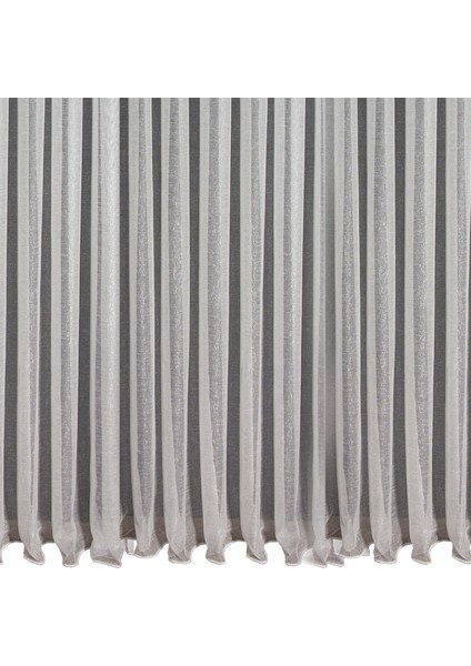 Düz Yüksek Kalite Simli Keten Tül Perde Sık Pile (1'e 3 Pile) Dikim Gümüş fırsatları