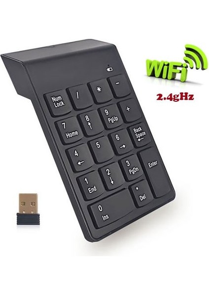 kablosuz mini numerik keypad 18 tuş kablosuz numara klavyesi