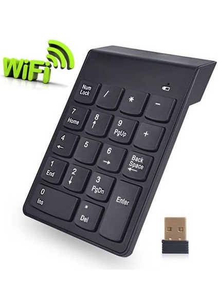 kablosuz mini numerik keypad 18 tuş kablosuz numara klavyesi