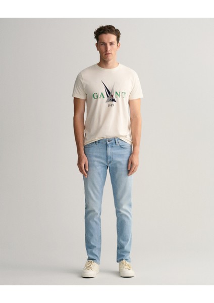 Erkek Mavi Slim Fit Hayes Jean Pantolon 1000308.992