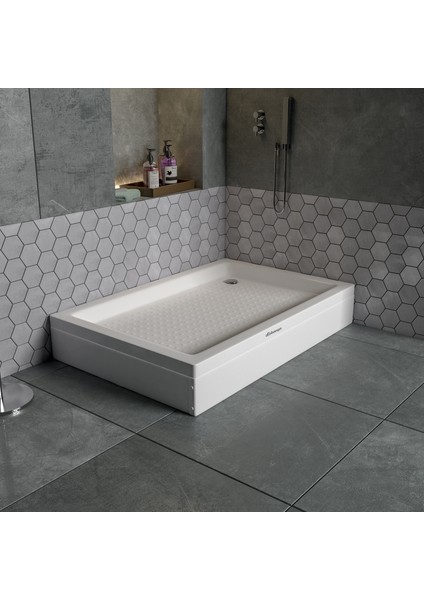 Db Banyo Dikdörtgen Duş Teknesi Panelli 90 * 110 * 20 cm