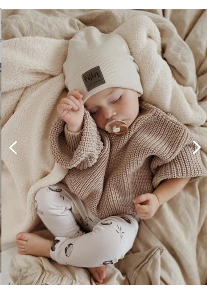 Meriç Bebe Unisex Bebek Çocuk Bisiklet Yaka Extra Esnek Triko Kazak