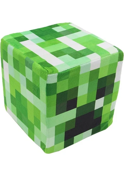 Minecraft Creeper Küp Yastık Minder Peluş Oyuncak 10CM