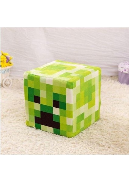 Minecraft Creeper Küp Yastık Minder Peluş Oyuncak 10CM