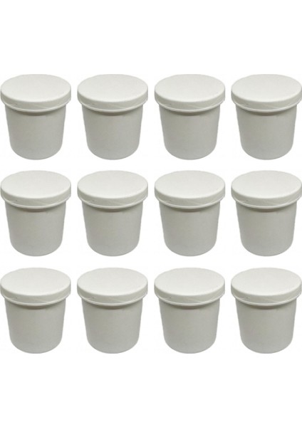 Pomat Kutusu 100 gr - 12 Adet (Krem Kutusu - Plastik Kutu)