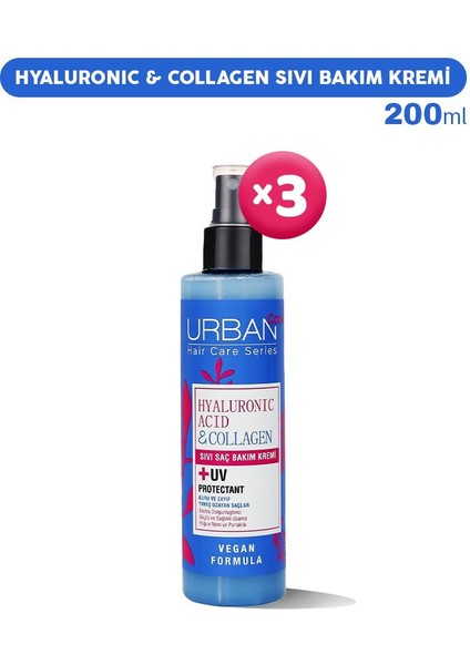 Hyaluronic & Collagen Sıvı Bakım Kremi 200 Ml X 3