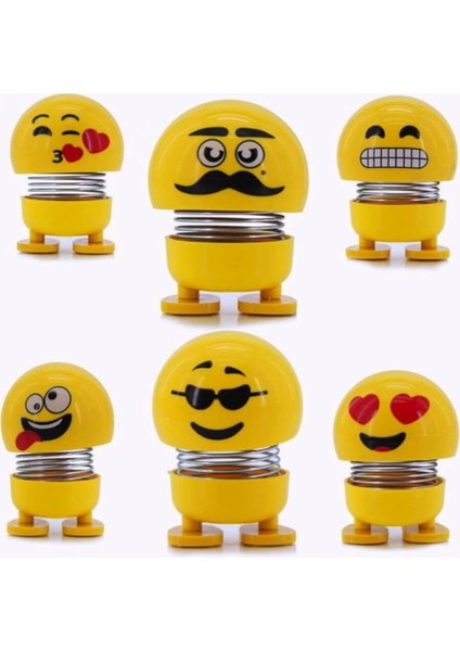 Zıp Zıp Kafalar Sevimli Kafa Sallayan Emojiler Çılgın Kafalar