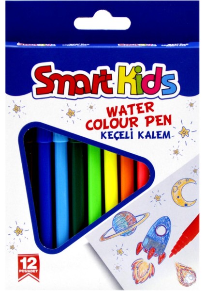 Pastel BOYA12'LI + Kuru Boya Kalemi 12'li + Keçeli Boya Kalemi 12'li