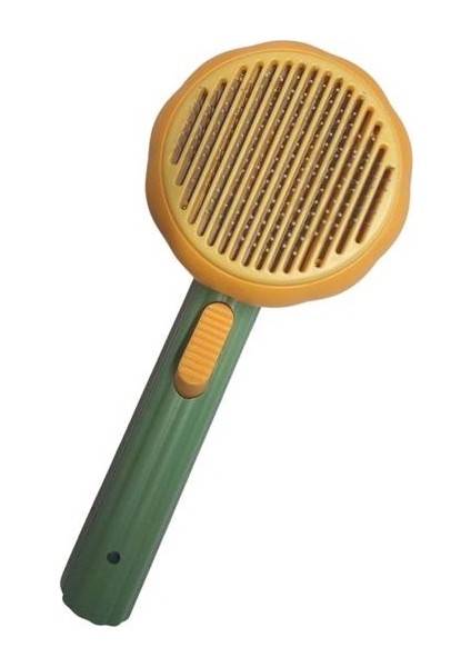 Yeşil te Plastik Evcil Hayvan Temizleme Fırçası