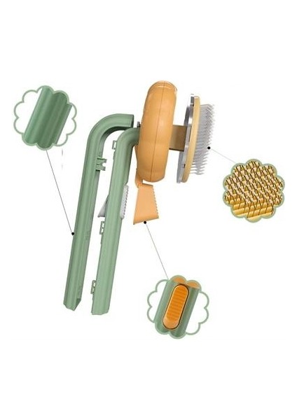 Yeşil te Plastik Evcil Hayvan Temizleme Fırçası indirimleri