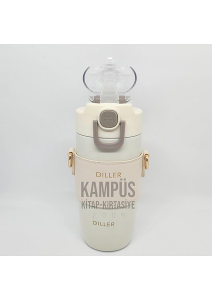 8944 360ML Beyaz Pipetli Askılı Yeni Seri Çelik Matara fiyatları