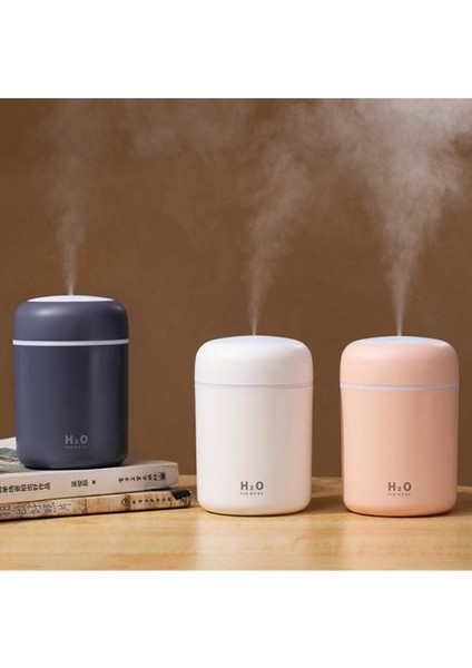 300 Ml Ulrasonik Oda Hava Ortam Nemlendirici Ve Aroma Difüzörü Pembe fiyatları