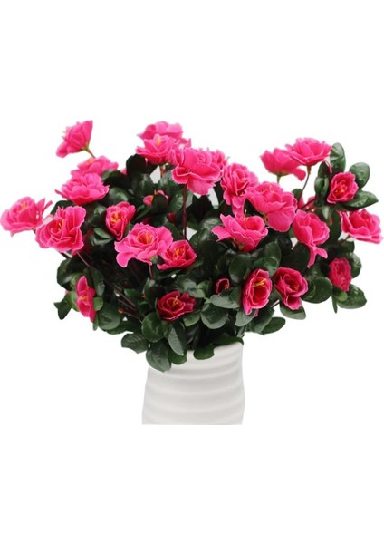 Yapay Çiçek Fuşya Pembe Açelya Demeti 7 Dallı 33*20CM