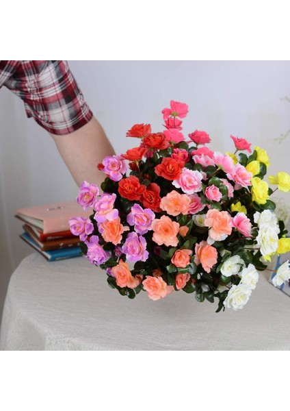 Yapay Çiçek Fuşya Pembe Açelya Demeti 7 Dallı 33*20CM modelleri