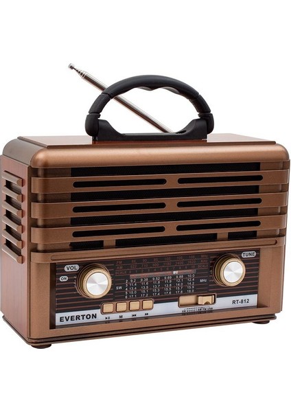 RT-812 Usb-Sd-Fm Nostaljik Radyo Müzik Kutusu