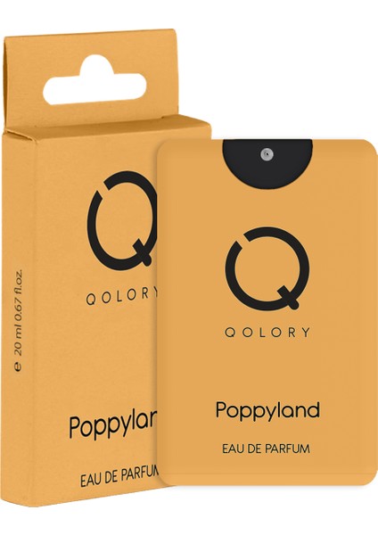 Poppyland Eau De Pocket Perfume 20 ml Unisex Cep Parfüm