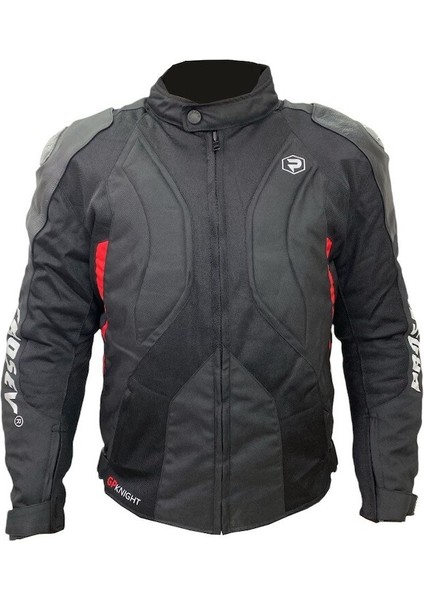 Görgüçlü Motosiklet Montu 195 Gp Knight Kırmızı - Siyah