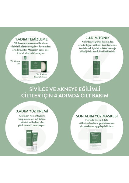 & Sıkılaştırmaya Yüz Bakım Maskesi 15 ml Mercan Köşk (Marjor