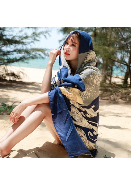 Pamuklu Baskılı Kare Eşarp - Çok Renkli (Yurt Dışından)