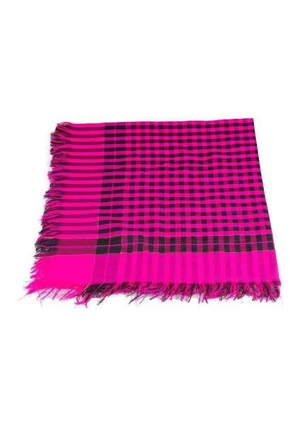 Kadın Kare Eşarp - Pembe / Siyah (Yurt Dışından)