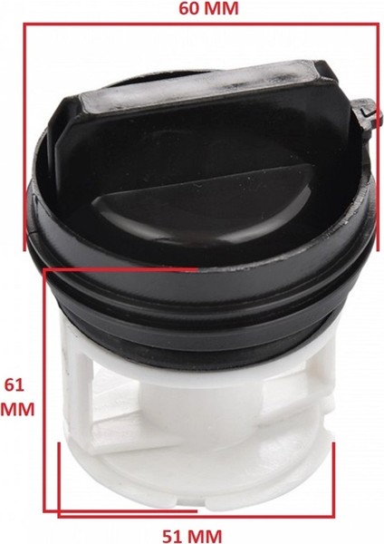 Bosch Uyumlu WAN282EURO - WAQ20460TR - WAQ20480TR Çamaşır Makinesi Su Pompa Filtre Kapağı fiyatları