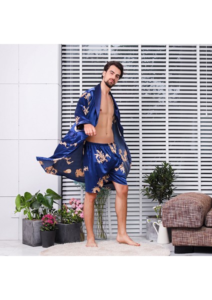 Erkek Pamuklu Bornoz - Çok Renkli (Yurt Dışından)