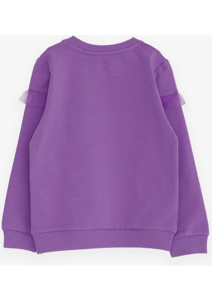 Kız Çocuk Sweatshirt Ayıcık Baskılı 1-4 Yaş, Lila fiyatları