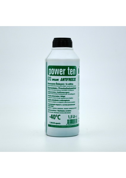 Yeşil Antifriz Organik -40 Derece 1,5 Litre 2 Adet 2022