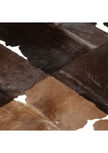 Koyu Kahverengi Dana Derisi Patchwork Halı 170 x 240 cm fiyatları