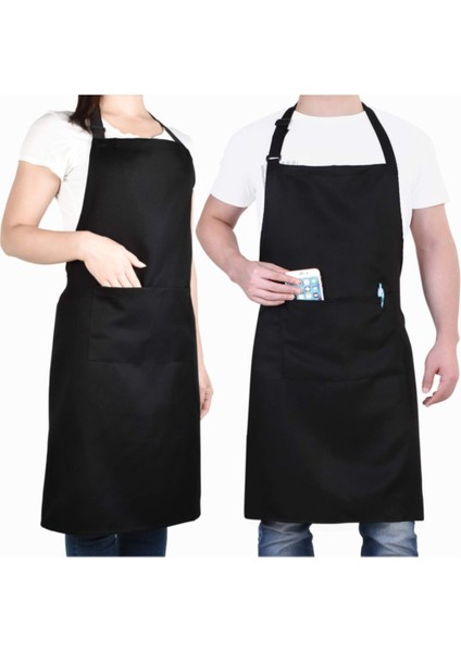 Waterproof Bulaşıkçı Önlüğü Askılı Leke Su Tutmaz Nano Cepli Mutfak Restoran Garson Chef Önlük