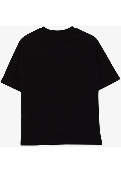 Erkek Çocuk Tişört Renkli Ayakkabı Baskılı 9-16 Yaş, Siyah fiyatları