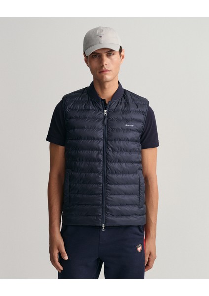 Erkek Lacivert Regular Fit Fermuarlı Yelek 7006301.433