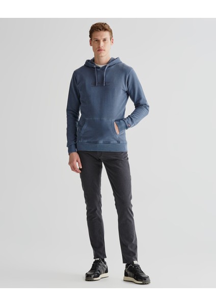 Erkek Lacivert Regular Fit Kapüşonlu Sweatshirt 2523112T.433